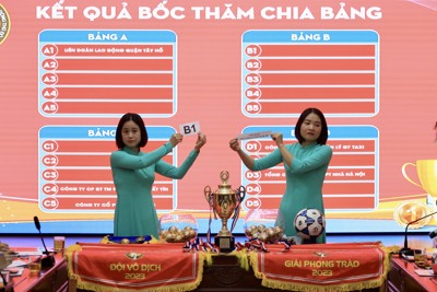 Bốc thăm chia bảng Giải bóng đá CNVCLĐ Cúp Báo Lao động Thủ đô năm 2023