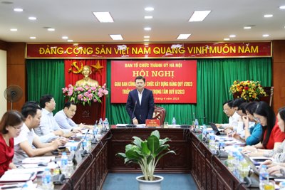 Hà Nội sẽ triển khai một số Đề án mới trong công tác xây dựng Đảng