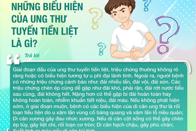 Ung thư tuyến tiền liệt ngày càng có xu hướng gia tăng