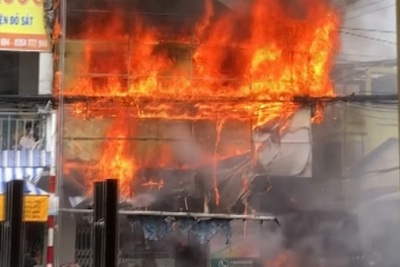 Kiên Giang: Hỏa hoạn thiêu cháy hai căn nhà giữa TP Rạch Giá