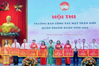 Sôi nổi Hội thi Trưởng ban công tác Mặt trận giỏi quận Thanh Xuân