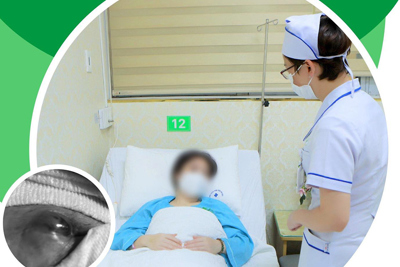 Nữ bệnh nhân bị lạc nội mạc tử cung thành bụng, sau phẫu thuật mật