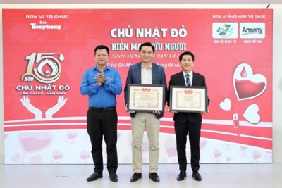 Amway Việt Nam vinh dự nhận Bằng khen của Trung ương Đoàn Thanh niên  