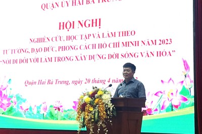 Đảng viên học Bác “Nói đi đôi với làm trong xây dựng đời sống văn hóa”