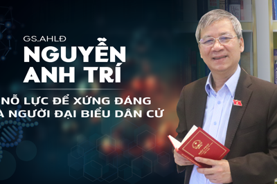GS.AHLĐ Nguyễn Anh Trí–Nỗ lực để xứng đáng là người  đại biểu dân cử