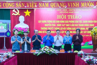 Huyện Thường Tín sẽ xây dựng tượng đài Nguyễn Trãi