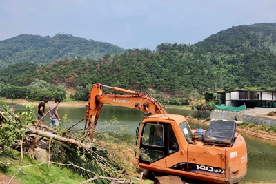Huyện Sóc Sơn: Lại chấn chỉnh vi phạm trật tự xây dựng tại hồ Đồng Đò