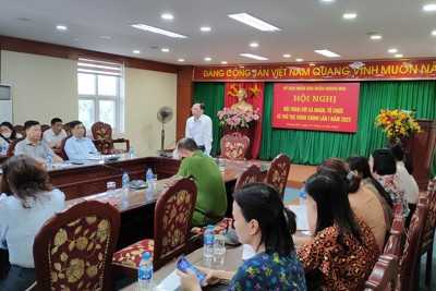 Quận Hoàng Mai đối thoại về thủ tục hành chính