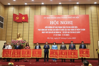 Hà Nội phát động đợt thi đua cao điểm kỷ niệm 75 năm Ngày Chủ tịch Hồ Chí Minh ra ''Lời kêu gọi thi đua ái quốc''