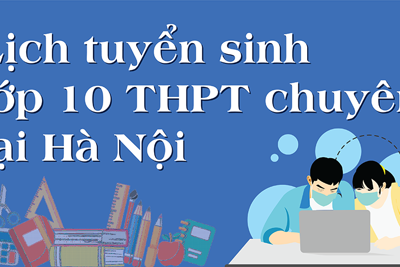 Lịch thi vào lớp 10 THPT  chuyên tại Hà Nội