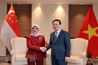 Chủ tịch nước: Thúc đẩy quan hệ Việt Nam-Singapore lên tầm cao mới
