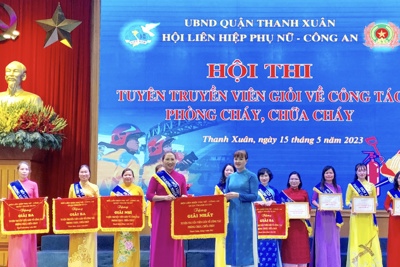 Quận Thanh Xuân: Sôi nổi hội thi “Tuyên truyền viên giỏi về công tác PCCC”