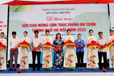 Khai mạc Hội chợ nông sản thực phẩm an toàn TP Hà Nội năm 2023