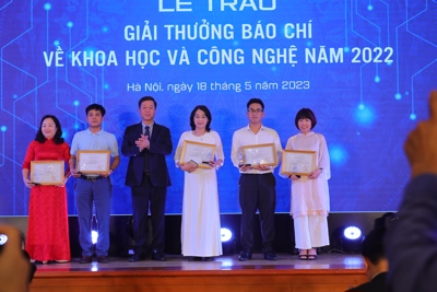 18 tác phẩm đạt giải thưởng báo chí về khoa học và công nghệ năm 2022