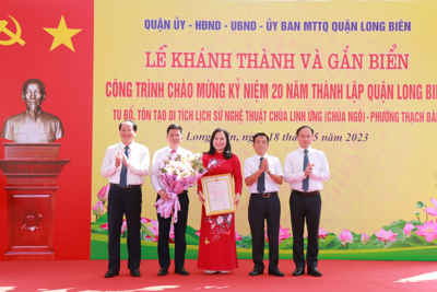  Khánh thành và gắn biển công trình tu bổ, tôn tạo chùa Linh Ứng