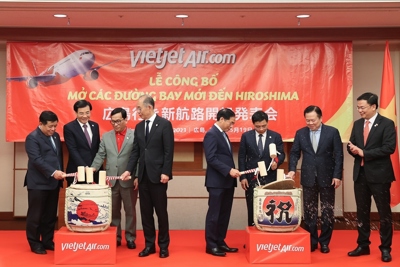 Vietjet công bố đường bay thẳng đầu tiên giữa Việt Nam và Hiroshima