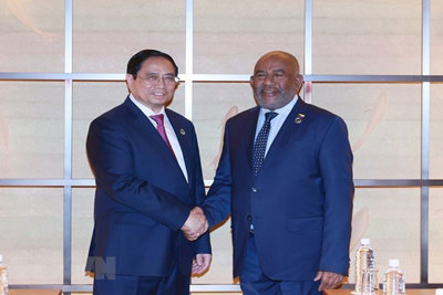 Thủ tướng Phạm Minh Chính hội kiến Tổng thống Liên bang Comoros 