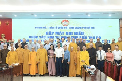 Hà Nội: Các cấp Giáo hội Phật giáo phát huy truyền thống "hộ quốc, an dân"