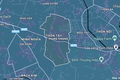 Huyện Phúc Thọ: Khởi điểm 16,6 triệu đồng/m2 đất đấu giá tại xã Phụng Thượng