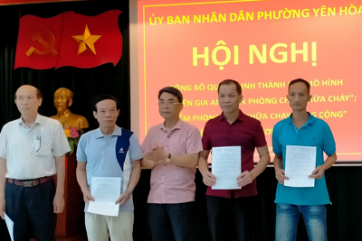 Quận Cầu Giấy: Ra mắt mô hình "Tổ liên gia an toàn PCCC" tại Yên Hòa