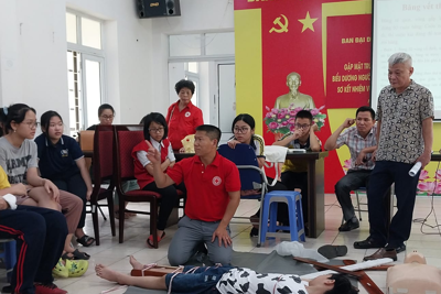 Quận Hoàng Mai: Tập huấn sơ cứu cho 115 hội viên Hội Chữ thập đỏ