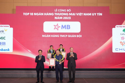 MB vào top 5 ngân hàng thương mại uy tín Việt Nam năm 2023