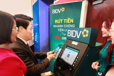 BIDV tiên phong triển khai dịch vụ rút tiền VietQR Cash
