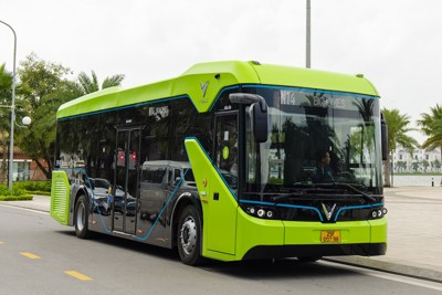 Mở tuyến xe buýt điện E10 Khu đô thị Ocean Park – Nội Bài