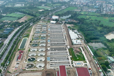Toàn cảnh nhà máy xử lý nước thải Yên Xá sau 7 năm thi công