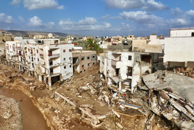 Video đống đổ nát hoang tàn của Libya sau siêu bão thế kỷ Daniel