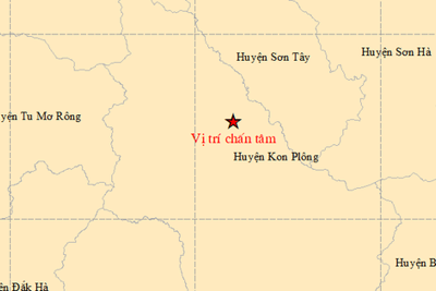 Kon Tum xảy ra động đất mạnh nhất từ đầu năm 2023