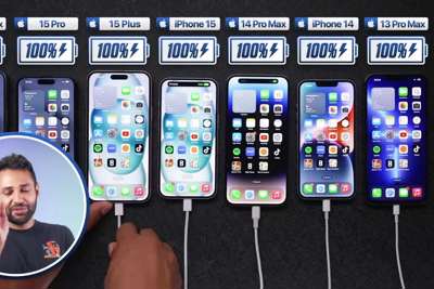 Bốn mẫu iPhone 15 đọ thời lượng pin