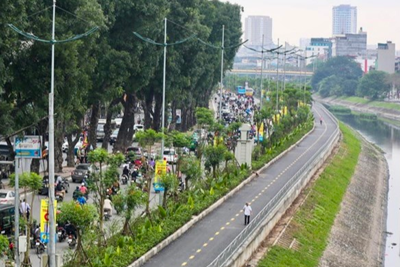 Hà Nội: Thí điểm đường dành riêng cho xe đạp