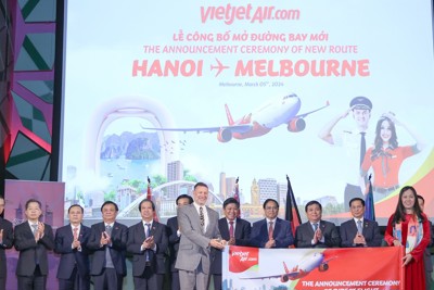 Vietjet công bố đường bay Melbourne – Hà Nội tại DĐDN Việt Nam – Australia 2024
