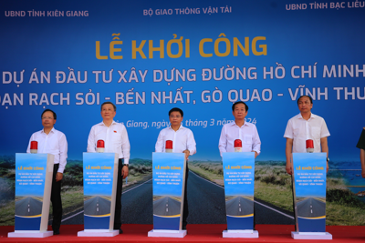 Khởi công dự án đường Hồ Chí Minh đoạn đi qua Kiên Giang