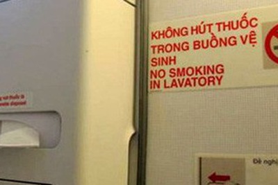 Phạt khách nước ngoài hút thuốc trên chuyến bay Hà Nội - Cần Thơ