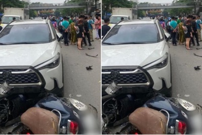 Nữ tài xế gây tai nạn liên hoàn ở Hà Nội