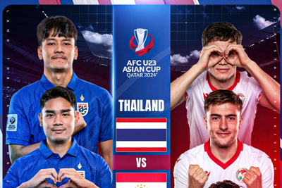 Trực tiếp bóng đá U23 Thái Lan vs U23 Tajikistan hôm nay 22/4