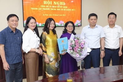 Công bố thành lập trường THCS Giảng Võ 2, quận Ba Đình