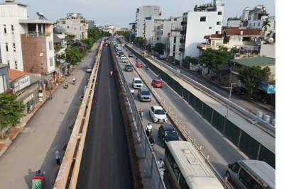 Hà Nội sắp thông xe đoạn tuyến dài 1,1km dự án mở rộng đường Âu Cơ