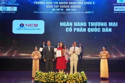  NCB iziMobile lọt Top 10 sản phẩm dịch vụ chất lượng Châu Á 2024