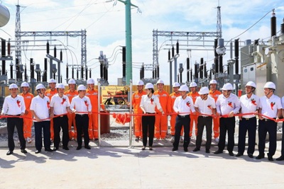 EVNNPC gắn biển công trình TBA 110kV Yên Lạc, Vĩnh Phúc