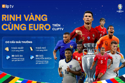 Nhận thưởng liền tay, rinh vàng cùng Euro trên ClipTV