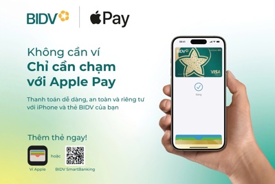 BIDV giới thiệu dịch vụ thanh toán Apple Pay đến chủ thẻ