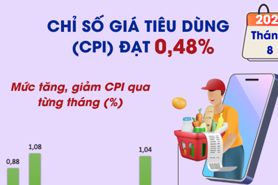 Chỉ số giá tiêu dùng tháng 8 giữ ở mức ổn định