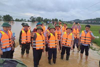 Thủ tướng Phạm Minh Chính kiểm tra công tác ứng phó thiên tai tại Bắc Giang