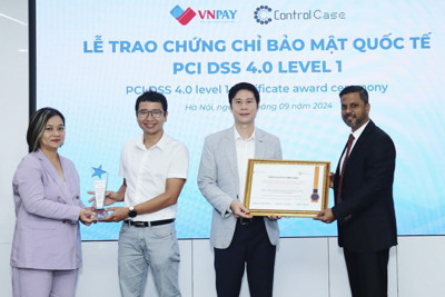 Control Case trao Chứng chỉ bảo mật quốc tế PCI DSS  cao nhất cho VNPAY