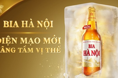 Bia Hà Nội -Phiên bản bia chai 450ml thay diện mạo mới, nâng tầm vị thế