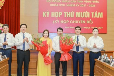 Phê chuẩn 2 Phó Chủ tịch UBND tỉnh Vĩnh Phúc