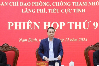 Nam Định: nhiều kết quả tích cực trong công tác phòng chống tham nhũng, lãng phí